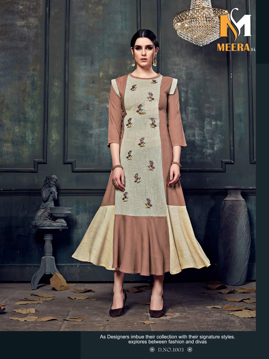 Woman Vol-1 Meerali Rayon Cotton Handwork Kurti Woman Vol-1 Meerali Rayon Cotton Handwork Kurti